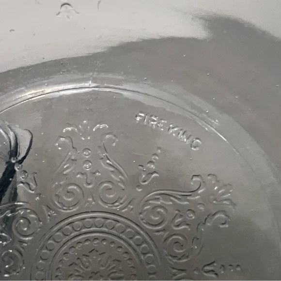 Set Of 2 Fire King Sapphire Blue Philbe Serving/Mixing Bowl 8” & 9” - Picture 4 of 10